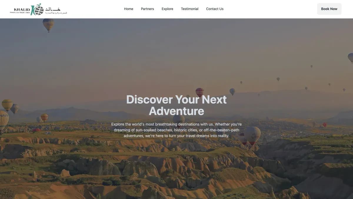 Khalid Travels & Tradelinks mockup